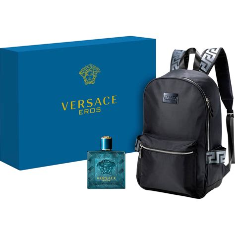 versace cologne set with backpack